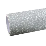 Matte Diamond Glitter Silver Car Vinyl Wrap