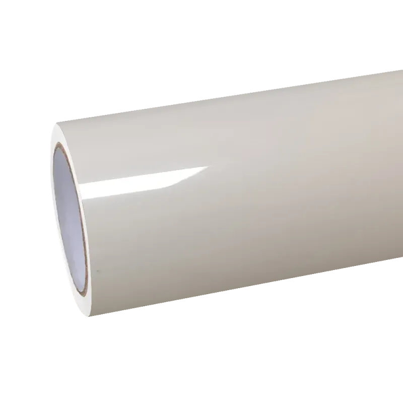 Gloss Super Shine Latte Car Vinyl Wrap PET 