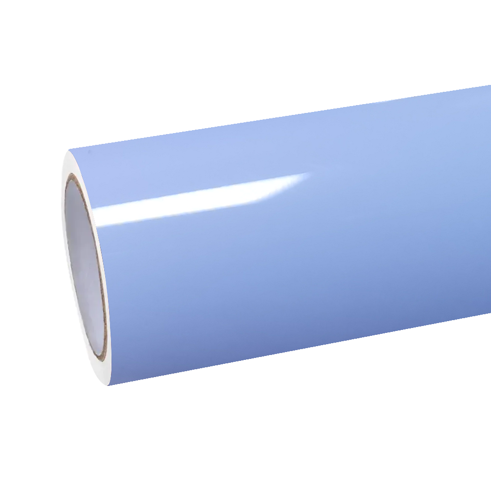 Gloss Macaron Baby Blue Car Vinyl Wrap PET