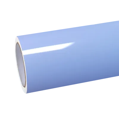 Gloss Macaron Baby Blue Car Vinyl Wrap PET 01