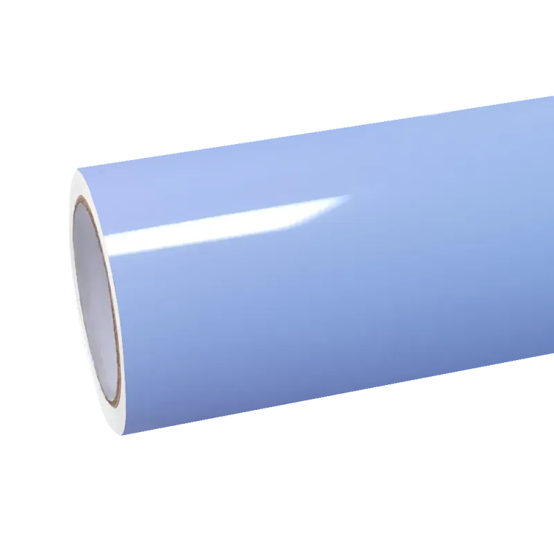 Gloss Macaron Baby Blue Car Vinyl Wrap PET