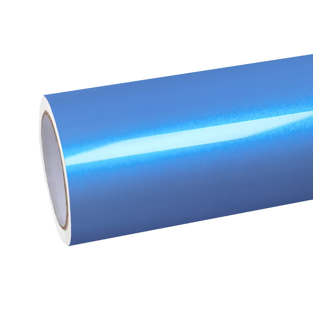 Gloss Metallic Chameleon Blue Grey Car Vinyl Wrap PET