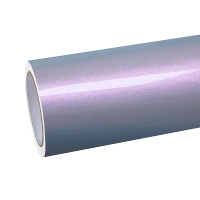 Gloss Metallic Chameleon Pink Grey Car Vinyl Wrap 01