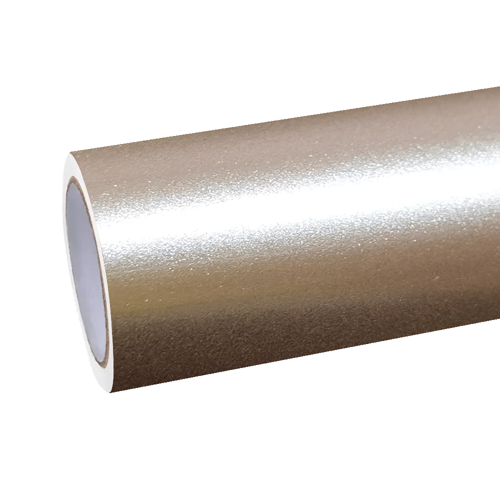 Gloss Metallic Champagne Gold Car Vinyl Wrap PET
