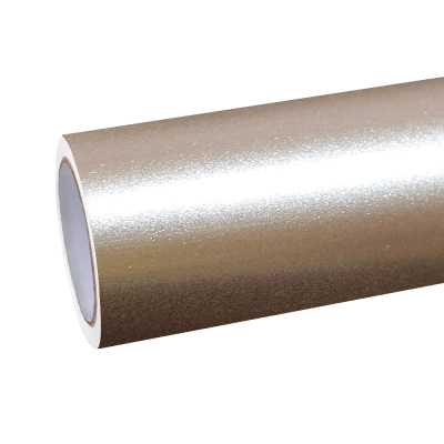 Gloss Metallic Champagne Gold Car Vinyl Wrap PET 01