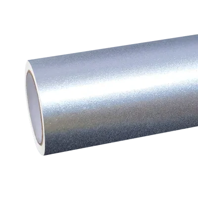 Gloss Metallic Metal Silver Car Vinyl Wrap 01
