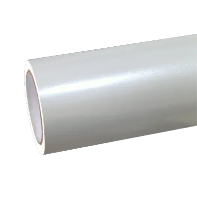 Gloss Metallic Metal White Car Vinyl Wrap 01