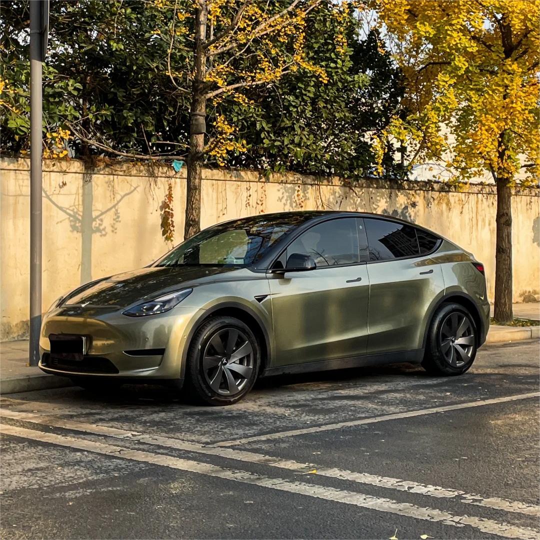 Gloss Metallic Pangu Green Car Vinyl Wrap