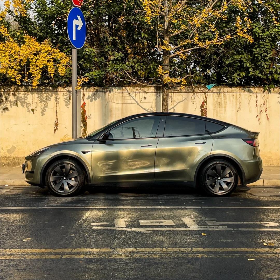 Gloss Metallic Pangu Green Car Vinyl Wrap