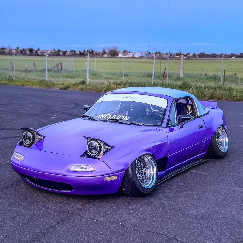 Gloss Metallic Rainbow Laser Purple Car Vinyl Wrap
