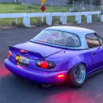 Gloss Metallic Rainbow Laser Purple Car Vinyl Wrap