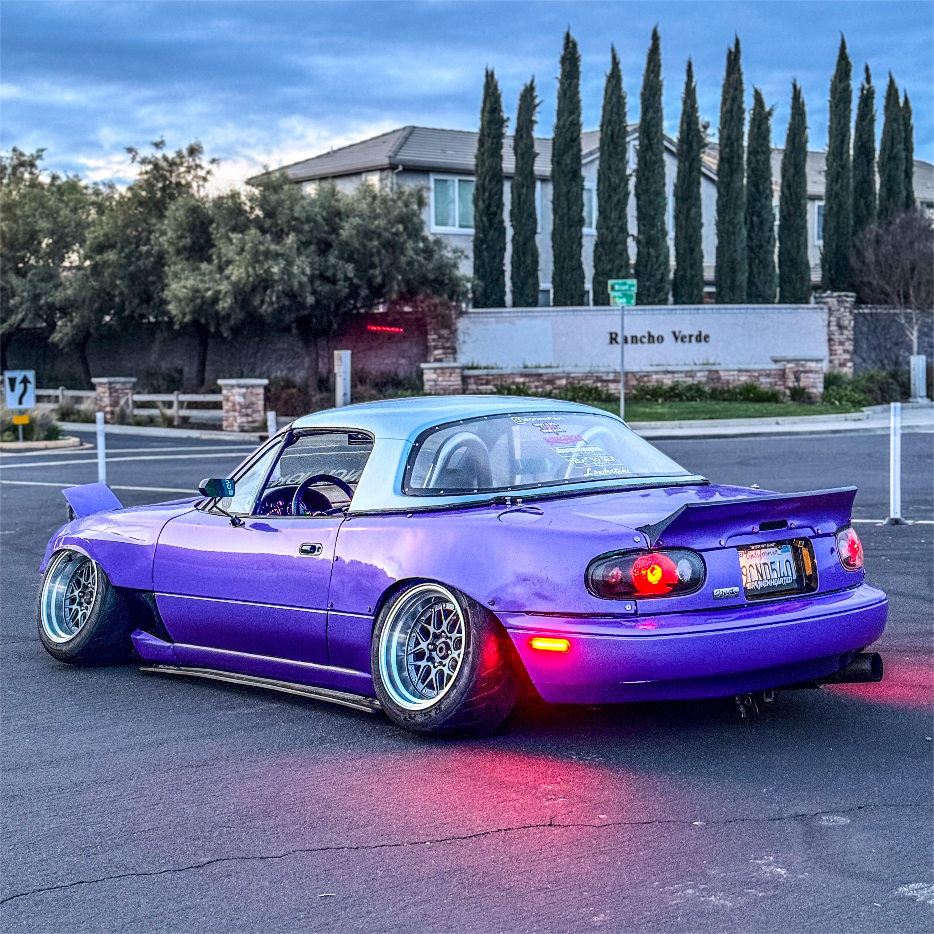 Gloss Metallic Rainbow Laser Purple  Car Vinyl Wrap (Light )