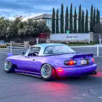 Gloss Metallic Rainbow Laser Purple Car Vinyl Wrap