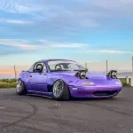 Gloss Metallic Rainbow Laser Purple Car Vinyl Wrap