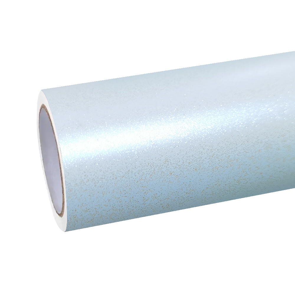 Matte Metallic Chameleon Diamond Blue White Car Vinyl Wrap