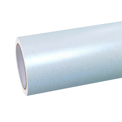 Matte Metallic Chameleon Diamond Blue White Car Vinyl Wrap 01