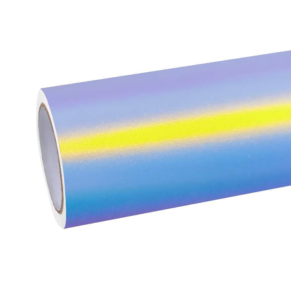 Matte White Holographic Chrome Car Vinyl Wrap