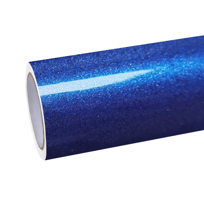 Gloss Metallic Galaxy Blue Car Vinyl Wrap PET 01