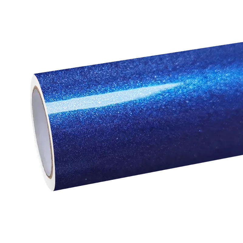 Gloss Metallic Galaxy Blue Car Vinyl Wrap PET