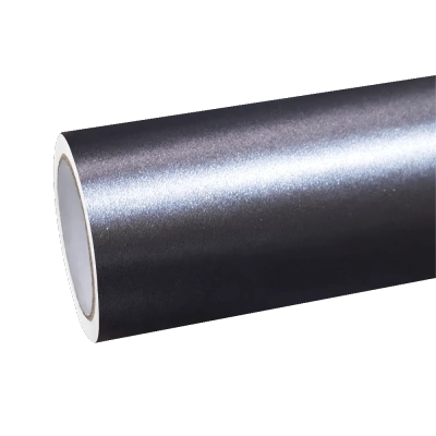 Matte Metallic Satin Carbon Grey Car Vinyl Wrap 01