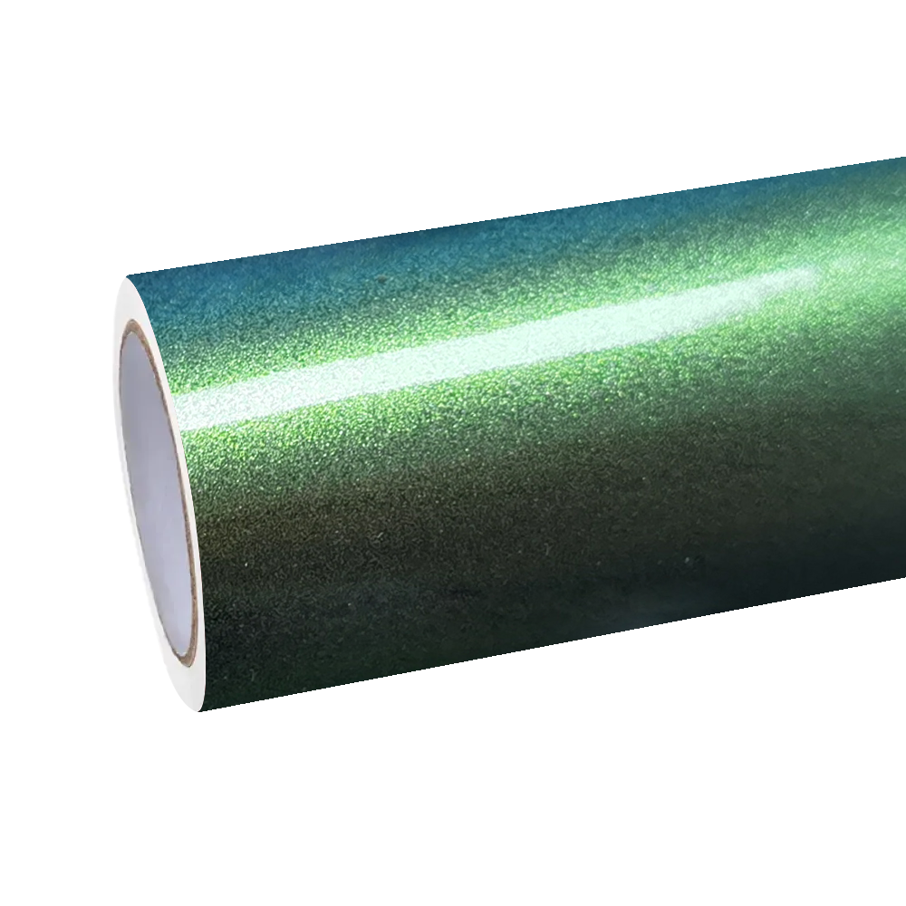Gloss Metallic Chameleon Green Car Vinyl Wrap