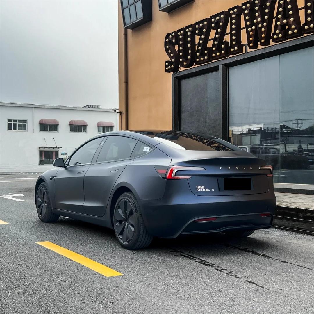 Matte Dark Blue Car Wrap