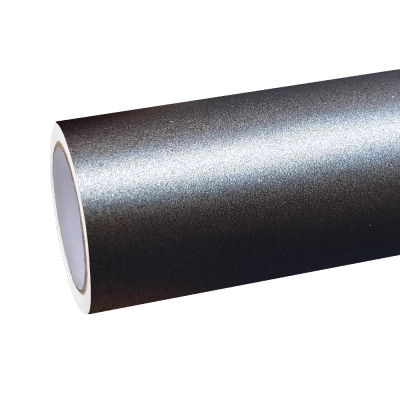 Matte Metallic Satin Charcoal Grey Car Vinyl Wrap PET 01