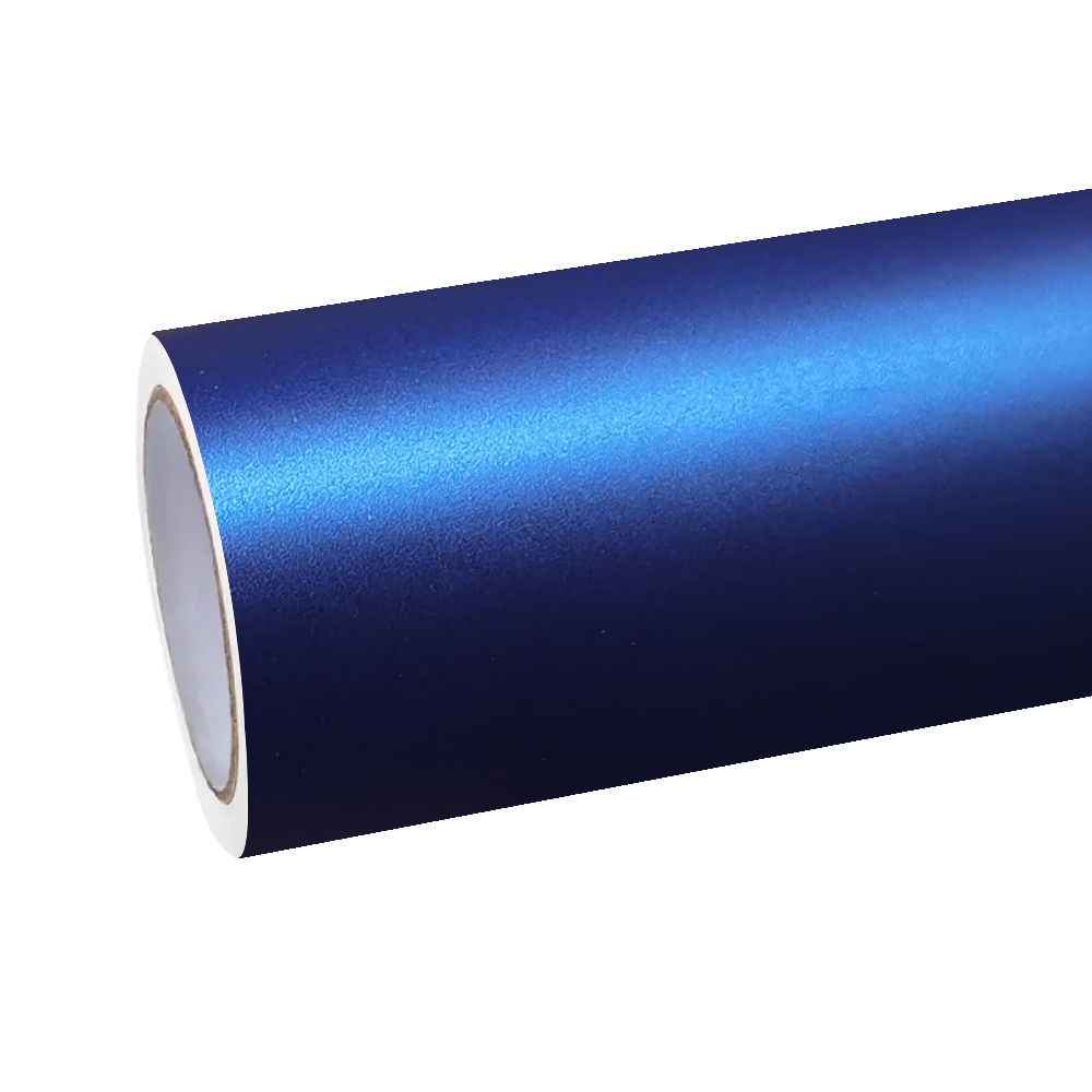 Matte Metallic Satin Dark Blue Car Vinyl Wrap