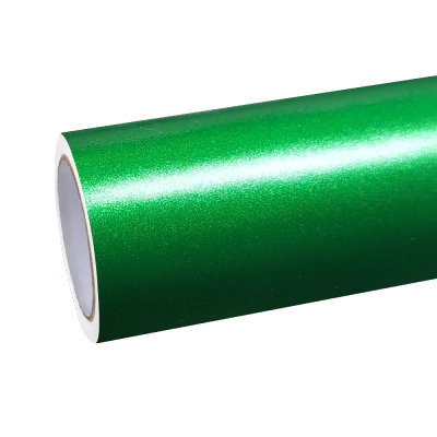 Matte Metallic Satin Flame Green Car Vinyl Wrap  01