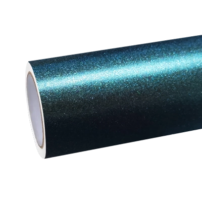 Matte Metallic Satin Forest Green Car Vinyl Wrap 01