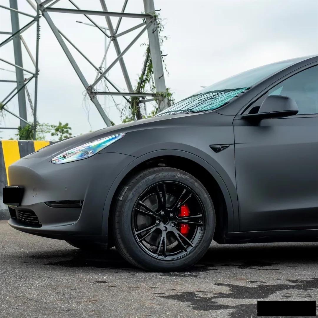 Matte Satin Chrome Black Car Vinyl Wrap