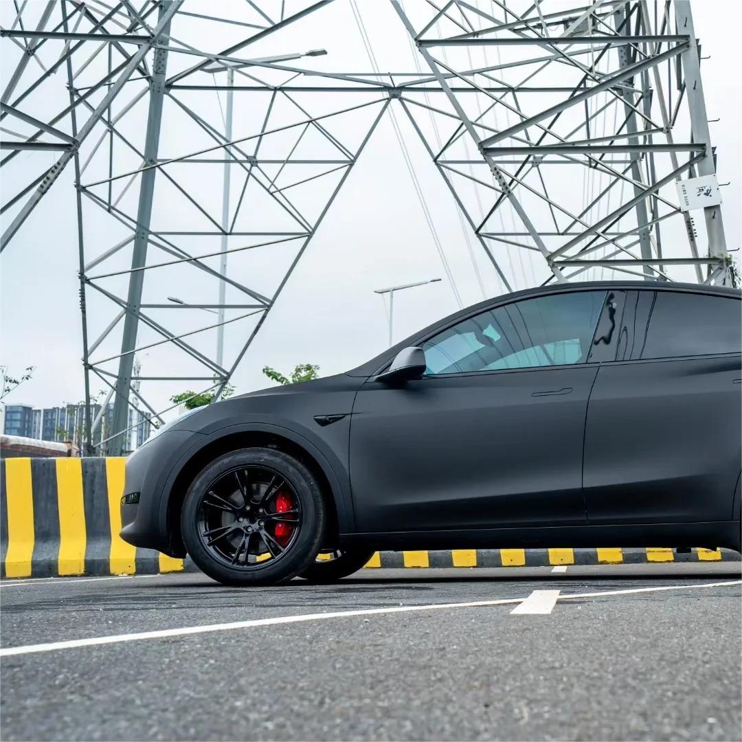 Matte Satin Chrome Black Car Vinyl Wrap