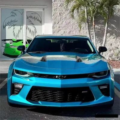 Gloss Metallic Atomic Teal Car Vinyl Wrap 02