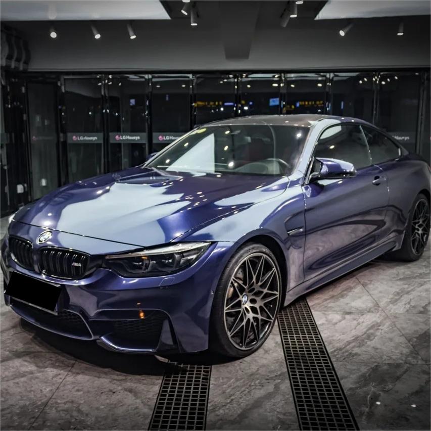 Gloss Metallic Macao Blue Car Vinyl Wrap