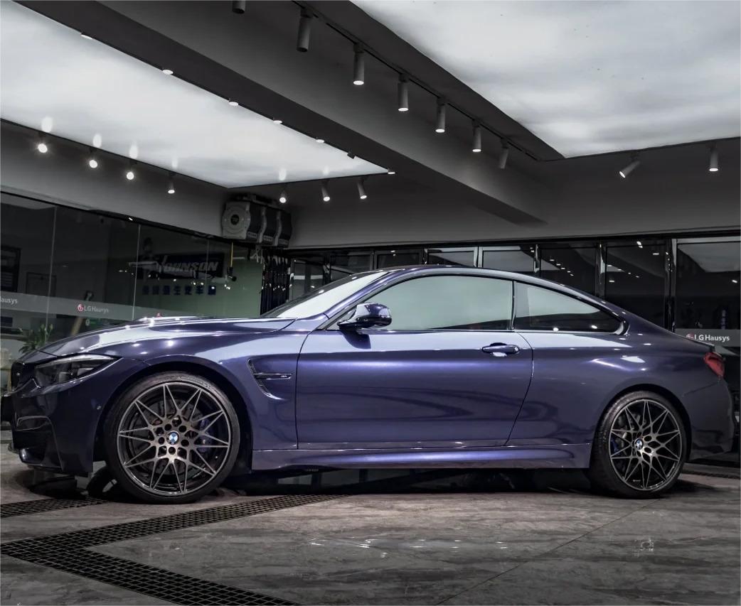 Gloss Metallic Macao Blue Car Vinyl Wrap