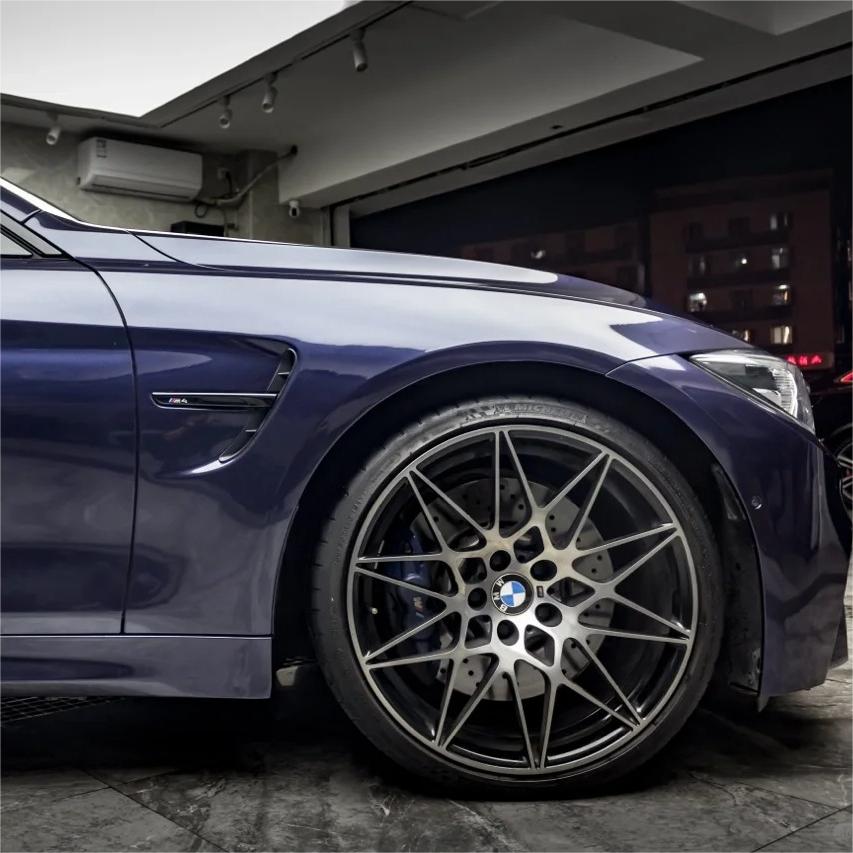 Gloss Metallic Macao Blue Car Vinyl Wrap