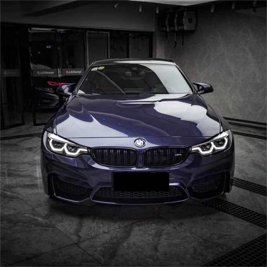 Gloss Metallic Macao Blue Car Vinyl Wrap