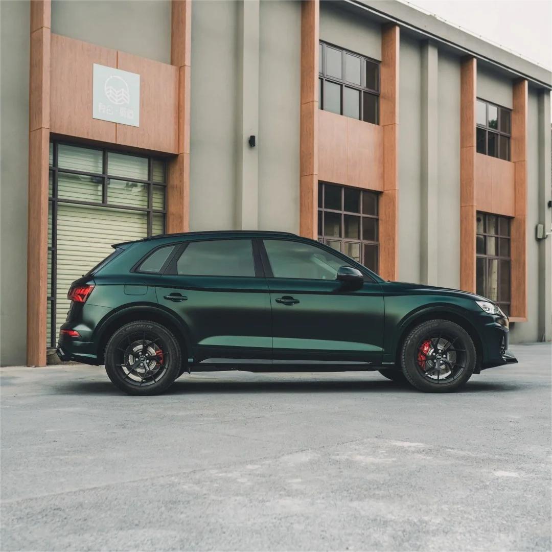 Matte Metallic Antique Green Car Vinyl Wrap