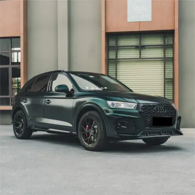 Matte Metallic Antique Green Car Vinyl Wrap 02