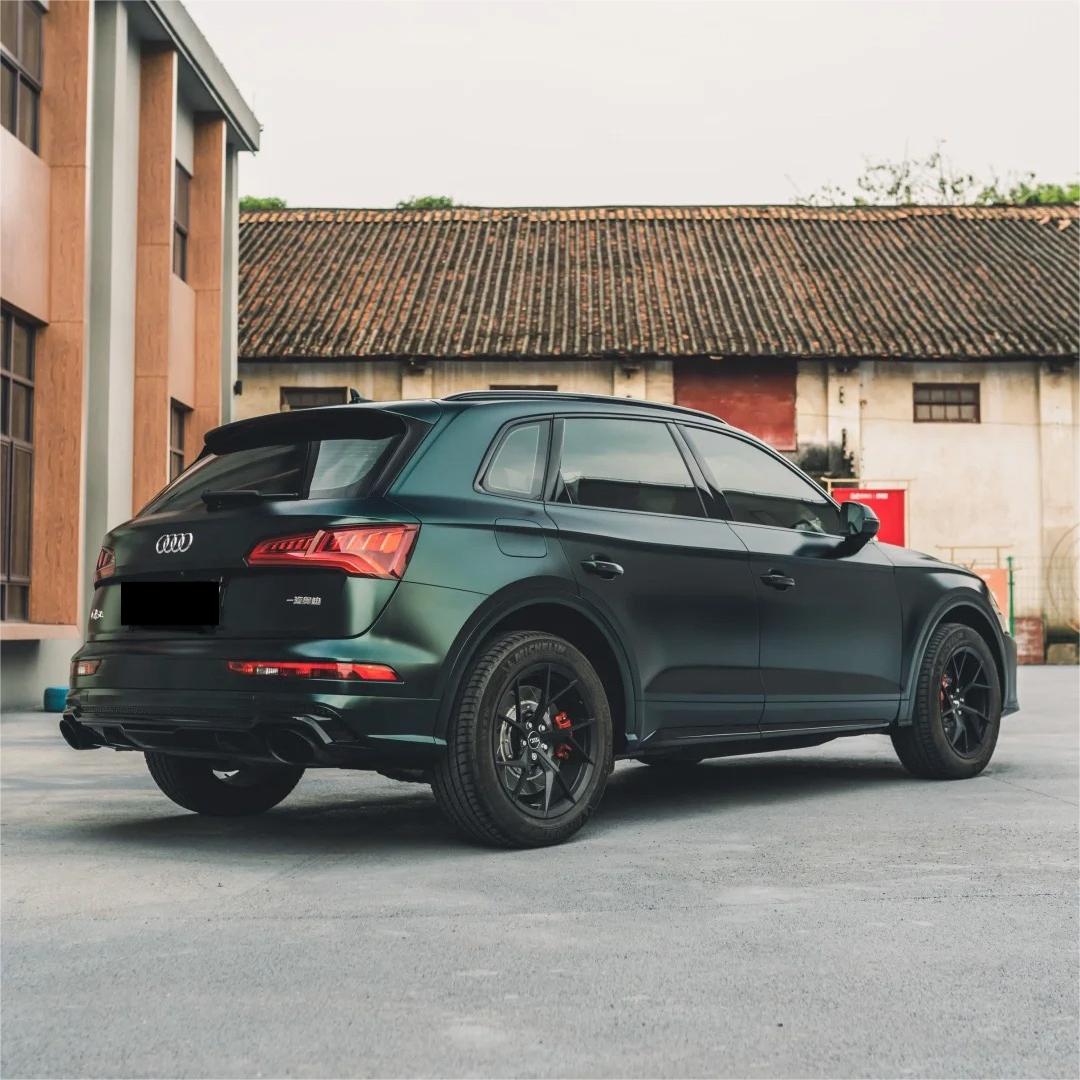 Matte Metallic Antique Green Car Vinyl Wrap