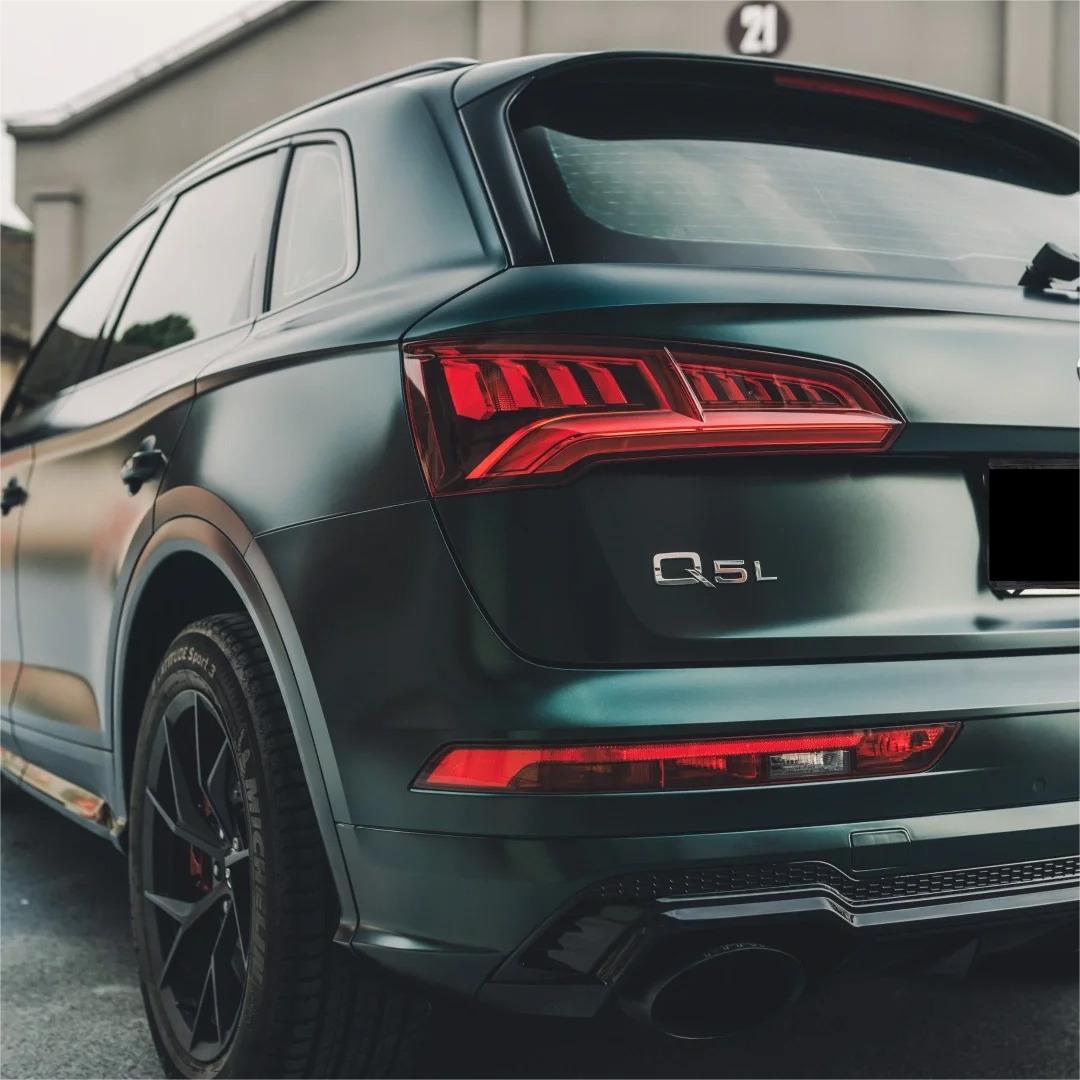 Matte Metallic Antique Green Car Vinyl Wrap