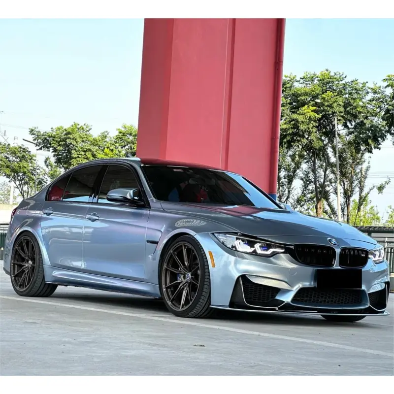 Gloss Metallic Liquid Grey Silver Car Vinyl Wrap