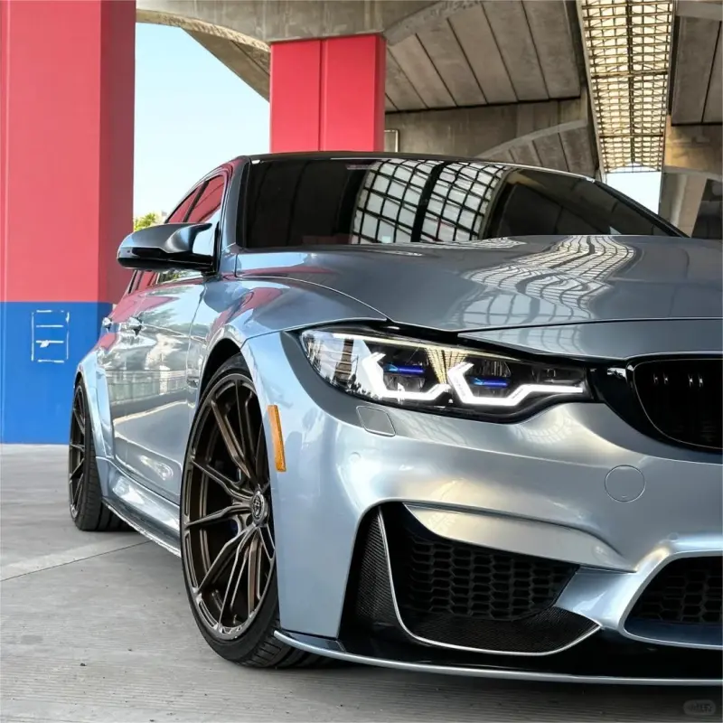 Gloss Metallic Liquid Grey Silver Car Vinyl Wrap