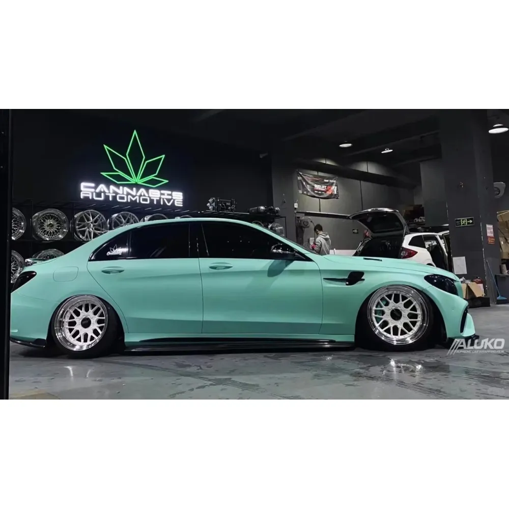 Matte Tiffany Blue Car Vinyl Wrap Sale| Ultimate Flat Tiffany Blue Wrap