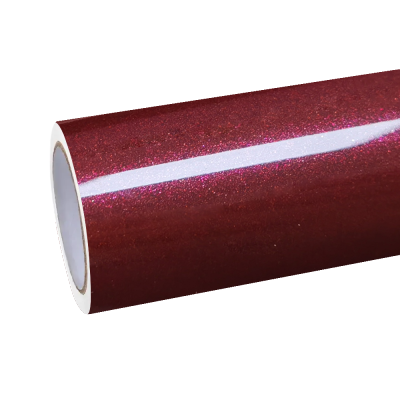 Gloss Metallic Black Cherry Red Car Vinyl Wrap 01