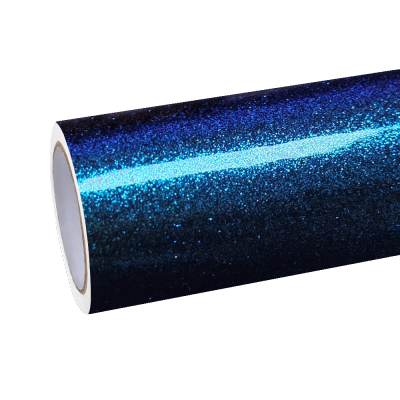 Gloss Metallic Chameleon Diamond Purple Blue Car Vinyl Wrap 01