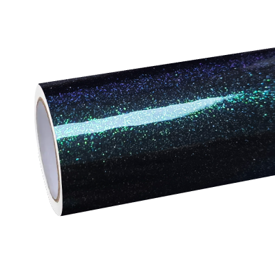 Gloss Metallic Chameleon Diamond Purple Green Car Vinyl Wrap 01