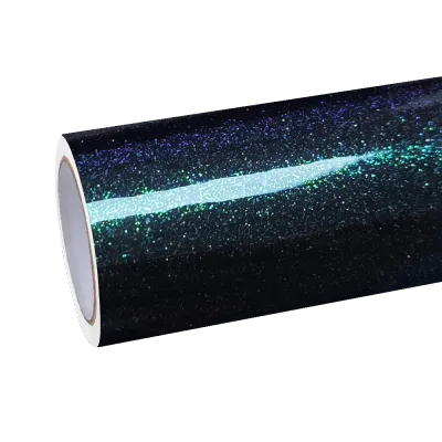 Gloss Metallic Chameleon Diamond Purple Green Car Vinyl Wrap 01