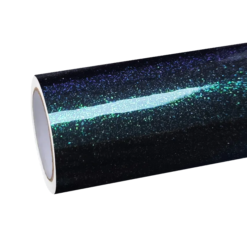 Gloss Metallic Chameleon Diamond Purple Green Car Vinyl Wrap