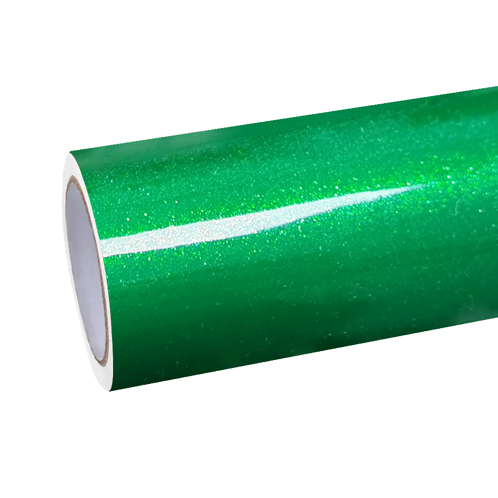 Gloss Metallic Diamond Lizard Green Car Vinyl Wrap